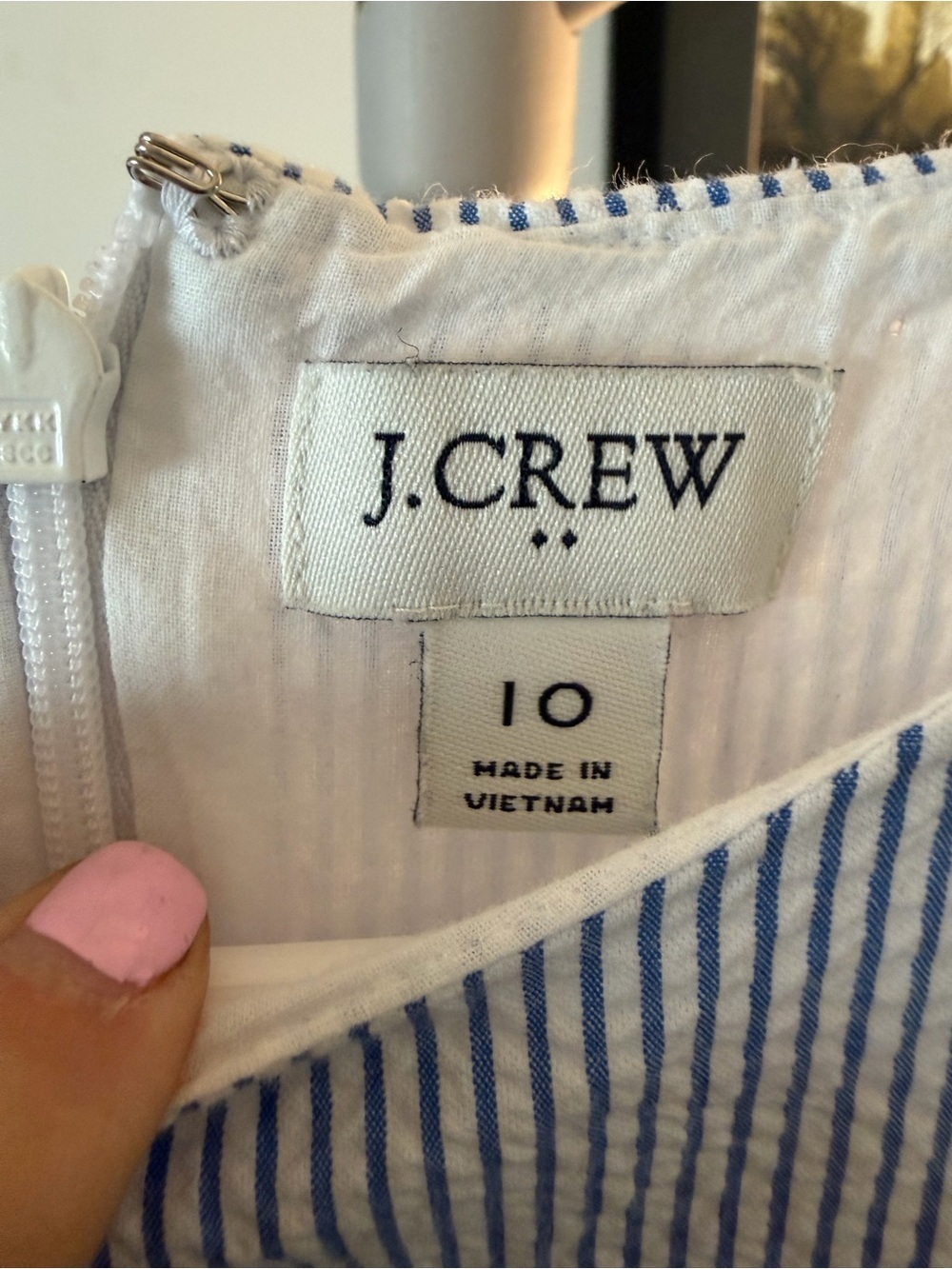 J. Crew Light Blue Sleeveless Fit-and-Flare Midi Dress - Picture 3 of 5